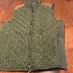 NWOT Chaps Military Green Vest